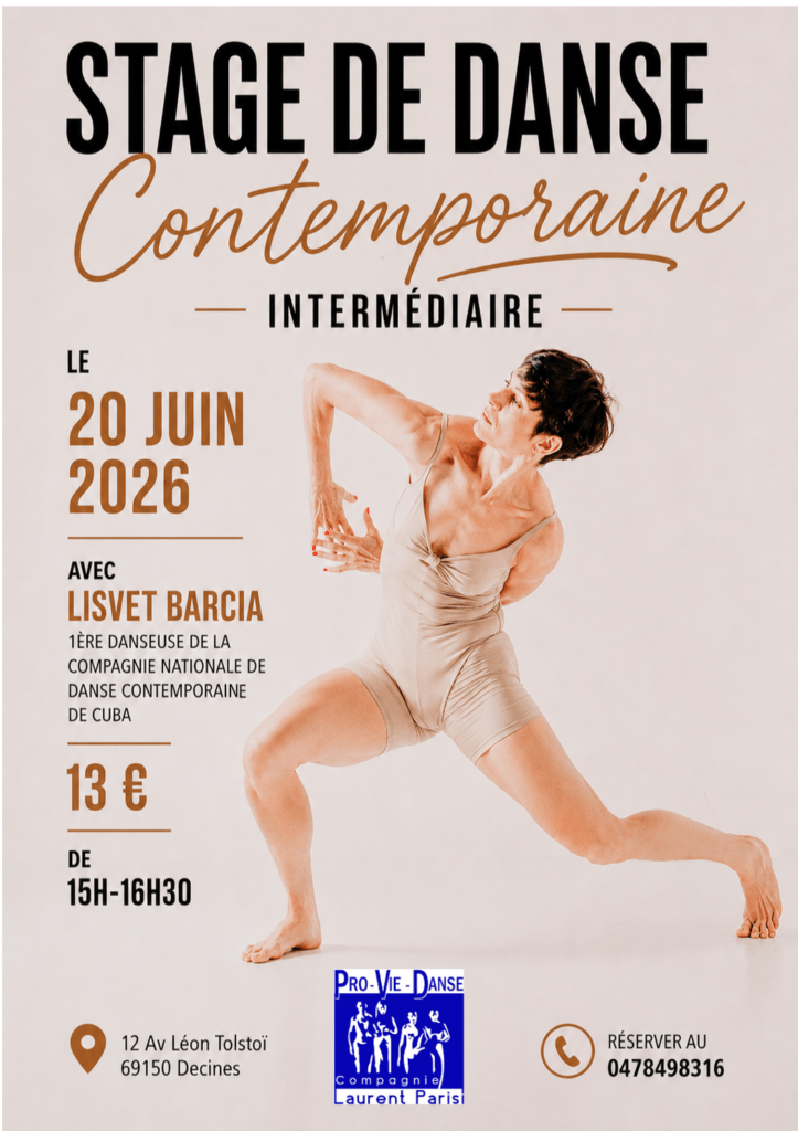 stage danse contemporaine décines lyon