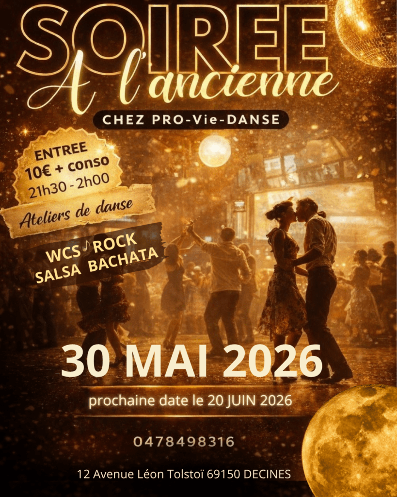 soiree dansante worshop wcs/salsa/rock/bachata